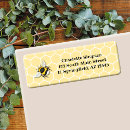 Search for bee return address labels Birthday