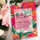 Search for hot pink bridal shower invitations Colorful