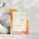 Search for mint and peach wedding invitations Simple