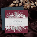 Search for red gray wedding invitations Botanical