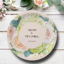 Search for blush pink wedding plates Greenery