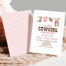 Search for cow print baby shower invitations Wild west