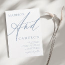 Search for steel blue wedding invitations Calligraphy
