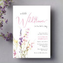Search for purple and yellow baby shower invitations Floral