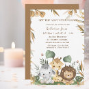 Search for safari baby shower invitations Rustic green plants nature