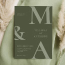 Search for moss green invitations Modern