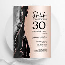 Search for rose gold 30th birthday invitations Elegant
