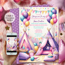Search for teepee sleepover invitations Slumber party