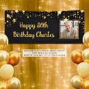 Search for 65th birthday decor Black and gold