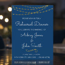 Search for string lights rehearsal dinner invitations Gold