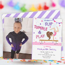 Search for gymnastics birthday invitations Girls