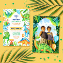Search for dinosaur photo birthday invitations Jurassic
