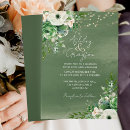 Search for sage green wedding invitations Flowers