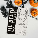 Search for funny bachelorette party invitations Black and white