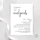 Search for newlywed invitations Black and white