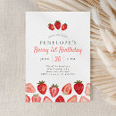 Search for 1st birthday invitations Berry sweet