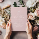 Search for pink baptism invitations Dusty rose