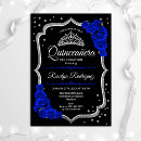 Search for silver black royal blue invitations For her