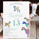 Search for goat birthday invitations Cute