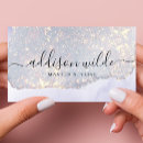 Search for iridescent business cards Glitter