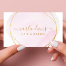 Search for circle business cards Makeup artist