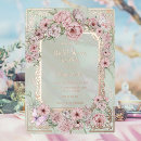 Search for mint and gold bridal shower invitations Elegant