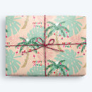 Search for palm tree wrapping paper Tropical christmas