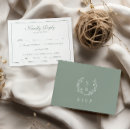 Search for menu choices invitations Sage green