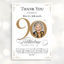 Search for 90th birthday thank you cards Elegant