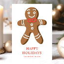 Search for funny gingerbread man christmas cards Winter