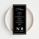 Search for engagement party menus Black and white