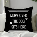 Search for dog pillows Typography