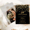 Search for 20th wedding anniversary invitations Elegant