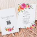 Search for orange wedding invitations Wildflowers
