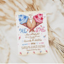 Search for ice cream invitations Pink and blue