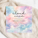 Search for clouds bridal shower invitations Pastel