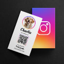 Search for pet instagram business cards Qr code