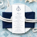 Search for nautical wedding menus Elegant