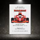 Search for go kart birthday invitations Race car