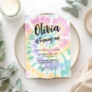 Search for tie dye invitations Rainbow