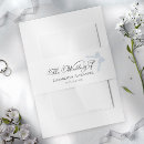 Search for dusty blue invitation belly bands Unique