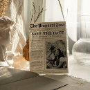 Search for newspaper save the dates Elegant