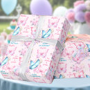 Search for butterfly wrapping paper Pink