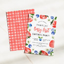 Search for berry 1st birthday invitations Summer