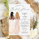 Search for two brides bridal shower invitations Gown