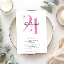 Search for pink white birthday invitations Elegant