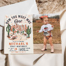 Search for how the west was one birthday invitations Country