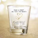 Search for bride and groom shot glasses Thank you