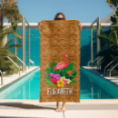 Search for flamingo beach towels Watercolor