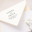 Search for return address rubber stamps Minimalist